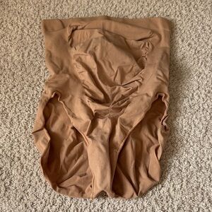 Tan Maternity Shapewear Bodysuit